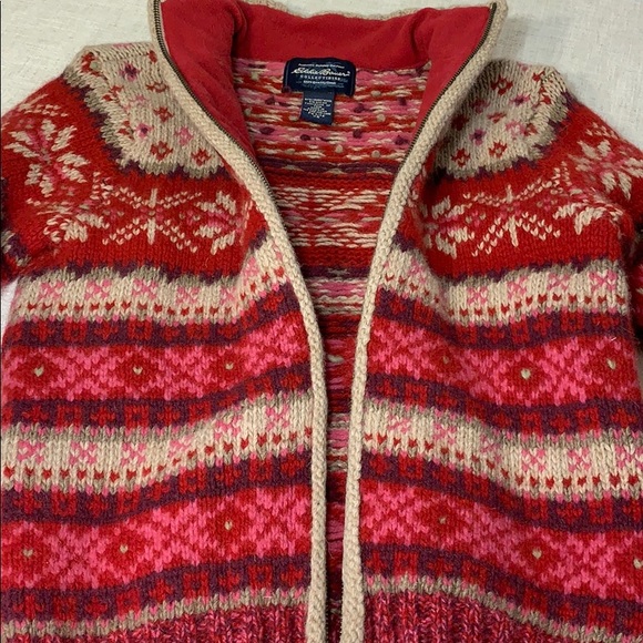 EDDIE Bauer Collectibles full zip wool sweater - Picture 5 of 8